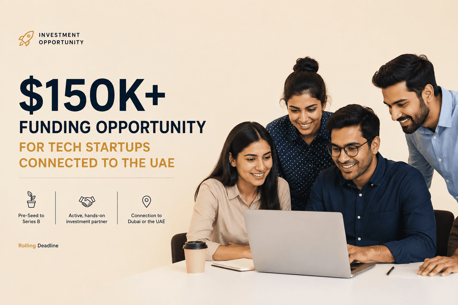 $150K+ Funding Opportunity for Tech Startups Connected to the UAE