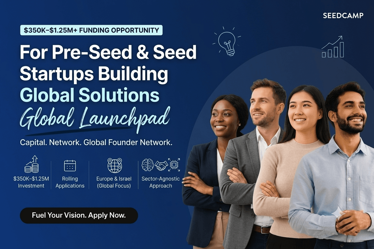 $350K to $1.25M Funding Opportunity for European Tech Startups